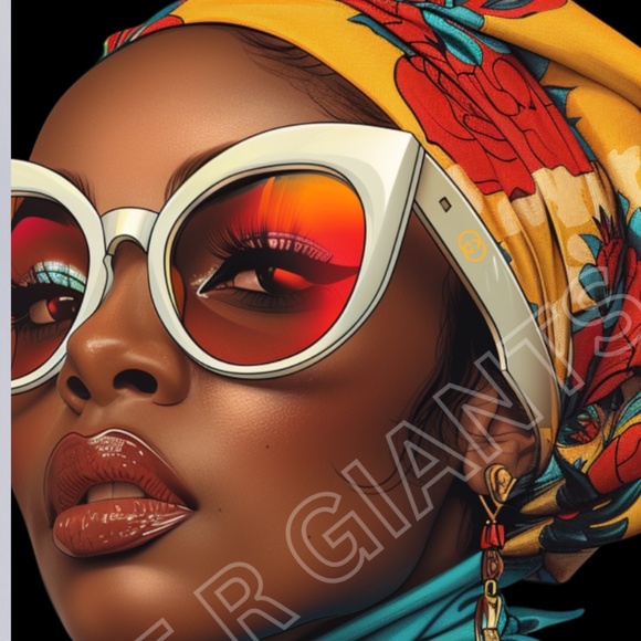 Gucci African Amercican Woman Ebony Queen Poster 11x17 Gucci Afro Poster Limited - Picture 2 of 2